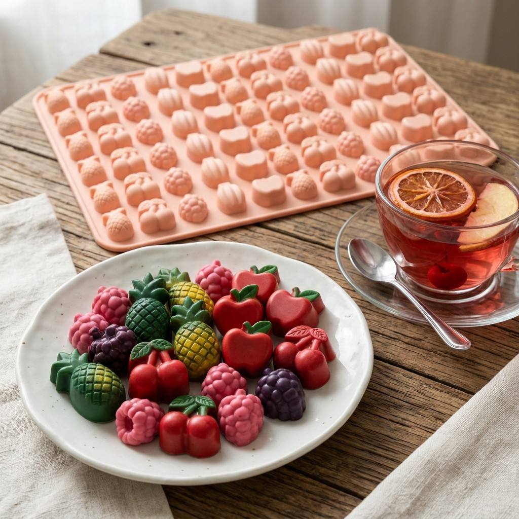 Gummy Candy - Cetakan Buah Gummy, Cetakan Silikon Food