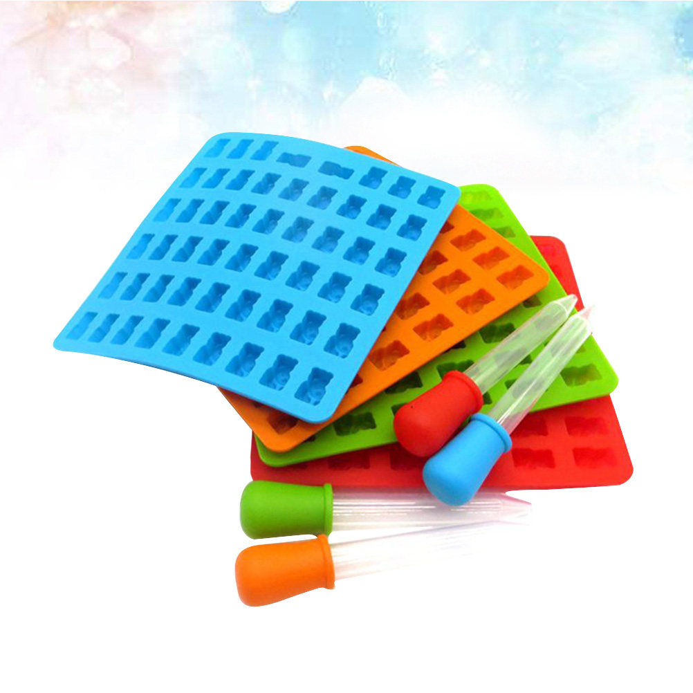 Gummy Candy - 4 set, 53 lubang, cetakan silikon