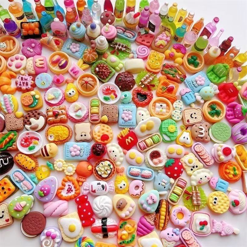 Food Snacks Drinks - Mainan Makanan Miniatur, Miniatur Resin, Camilan,