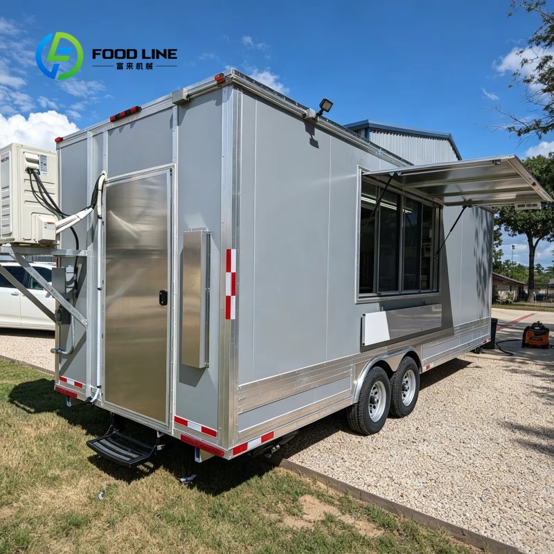 Food Snacks Drinks - Trailer Truk Makanan Stainless Steel Kustom