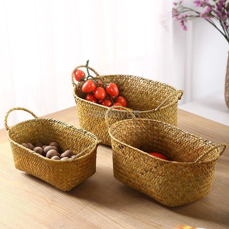 Keranjang penyimpanan anyaman  - Seaweed Snack ulasan dan harga